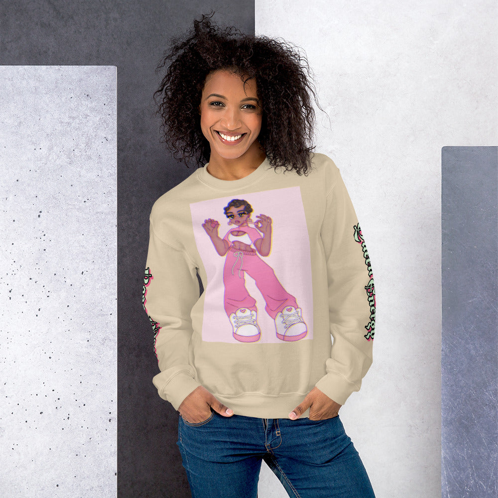 Natsu Haru - Moe Lipgloss Girl Sweatshirt